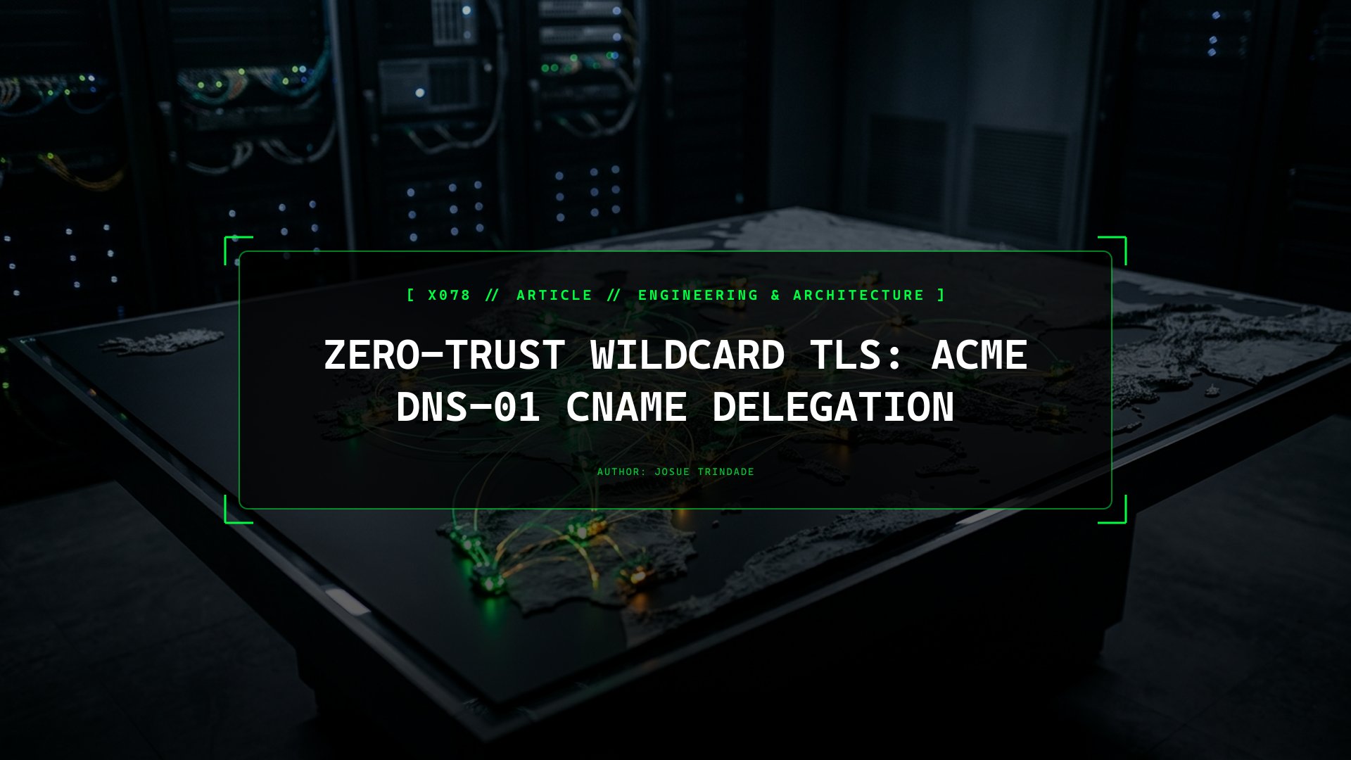 Automating Wildcard TLS Certificates Without Exposing Root DNS API Keys via CNAME Delegation