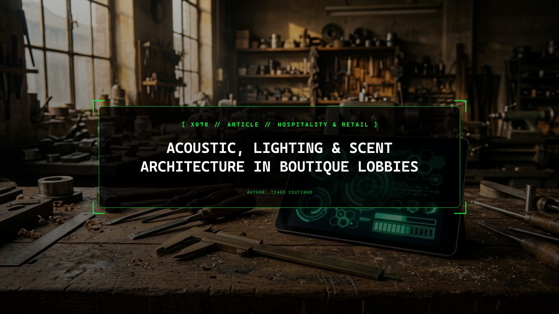 Acoustic, Lighting & Scent Architecture in Boutique Lobbies