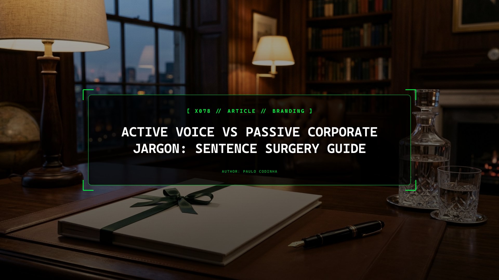 Sentence Surgery — Practical Breakdown: Why Passive Corporate Jargon Kills Clarity and Conversion