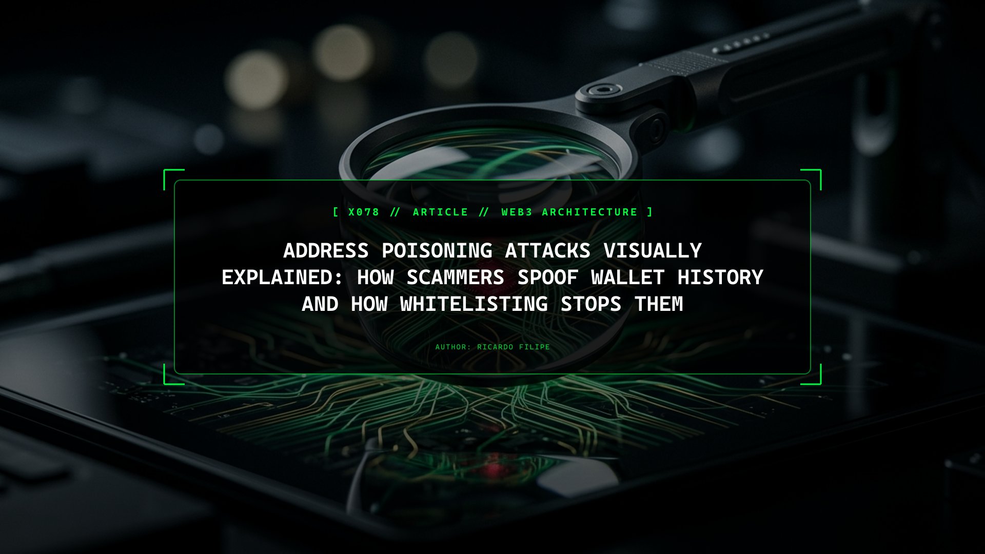 Address Poisoning Attacks Visually Explained: How Scammers Spoof Wallet History and How Whitelisting Stops Them