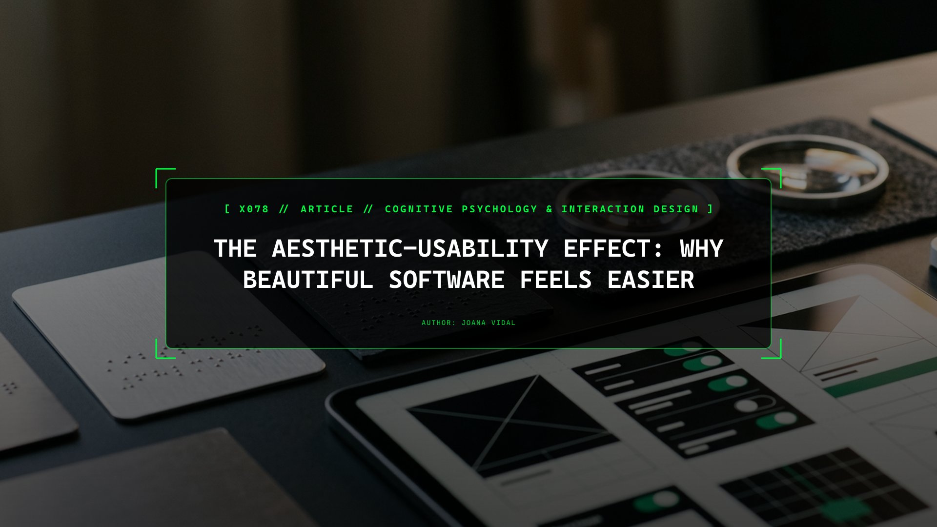The Aesthetic-Usability Effect: Why Beautiful Software Feels Easier