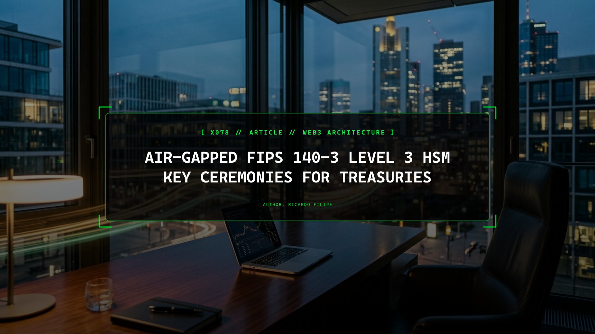 Air-Gapped FIPS 140-3 Level 3 HSM Key Ceremonies for Treasuries