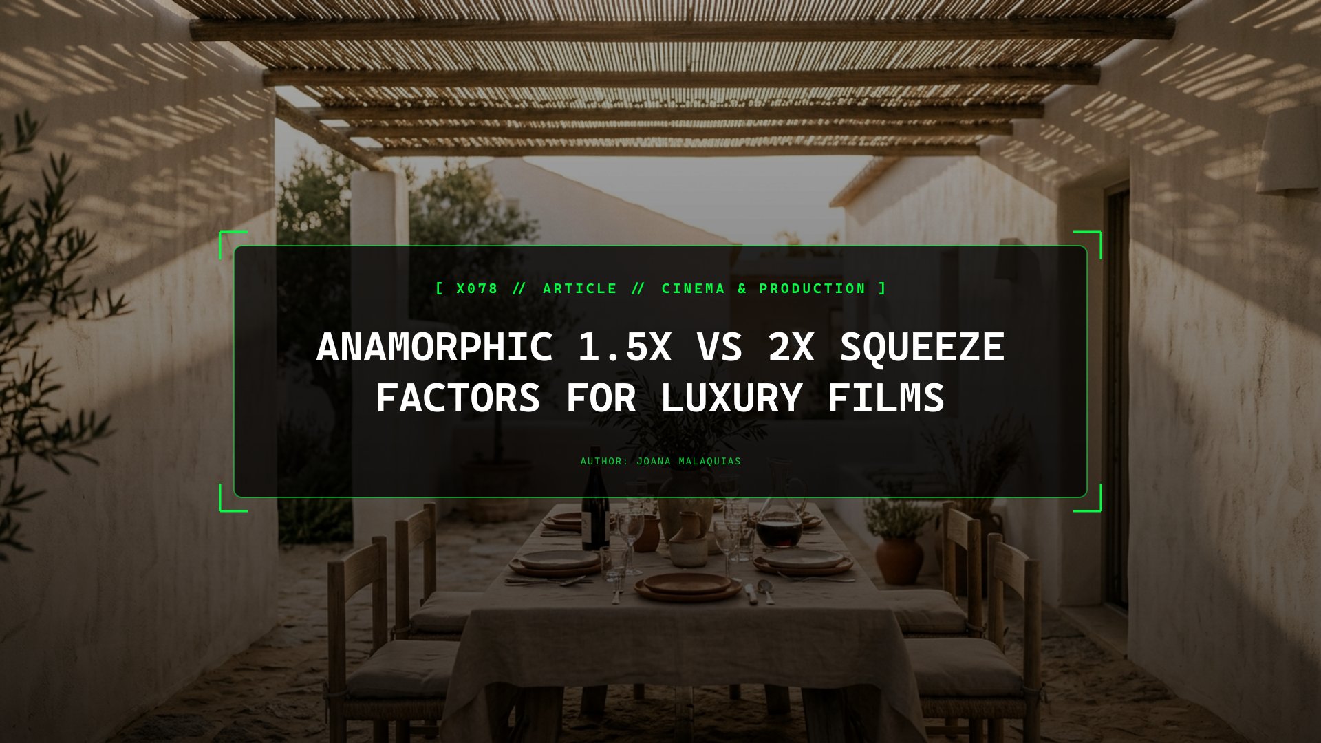 Anamorphic 1.5x vs 2x Squeeze Factors for Luxury Films