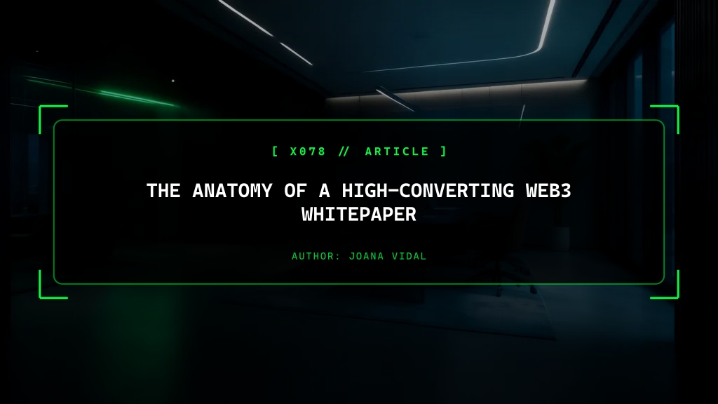 The Anatomy of a High-Converting Web3 Whitepaper