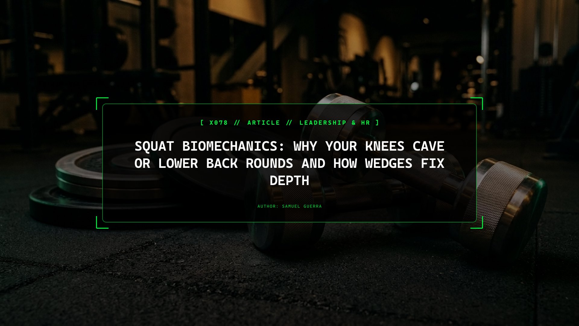 Squat Biomechanics: Why Your Knees Cave or Lower Back Rounds and How Wedges Fix Depth