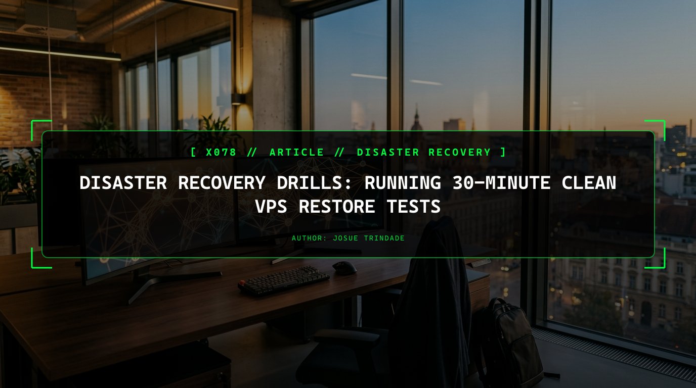 An Untested Backup Is Just a Wish: How to Run a Quarterly 30-Minute Disaster Recovery Restore Drill on a Clean VPS