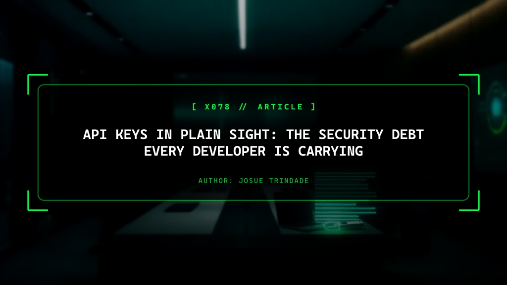 API Keys in Plain Sight: The Security Debt Every Developer Is Carrying