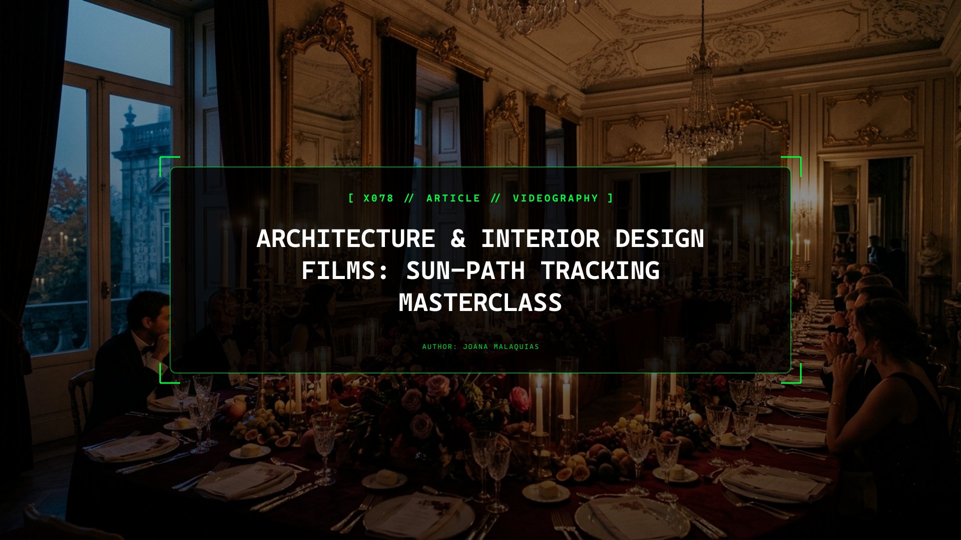 Architecture & Interior Design Films: Sun-Path Tracking Masterclass