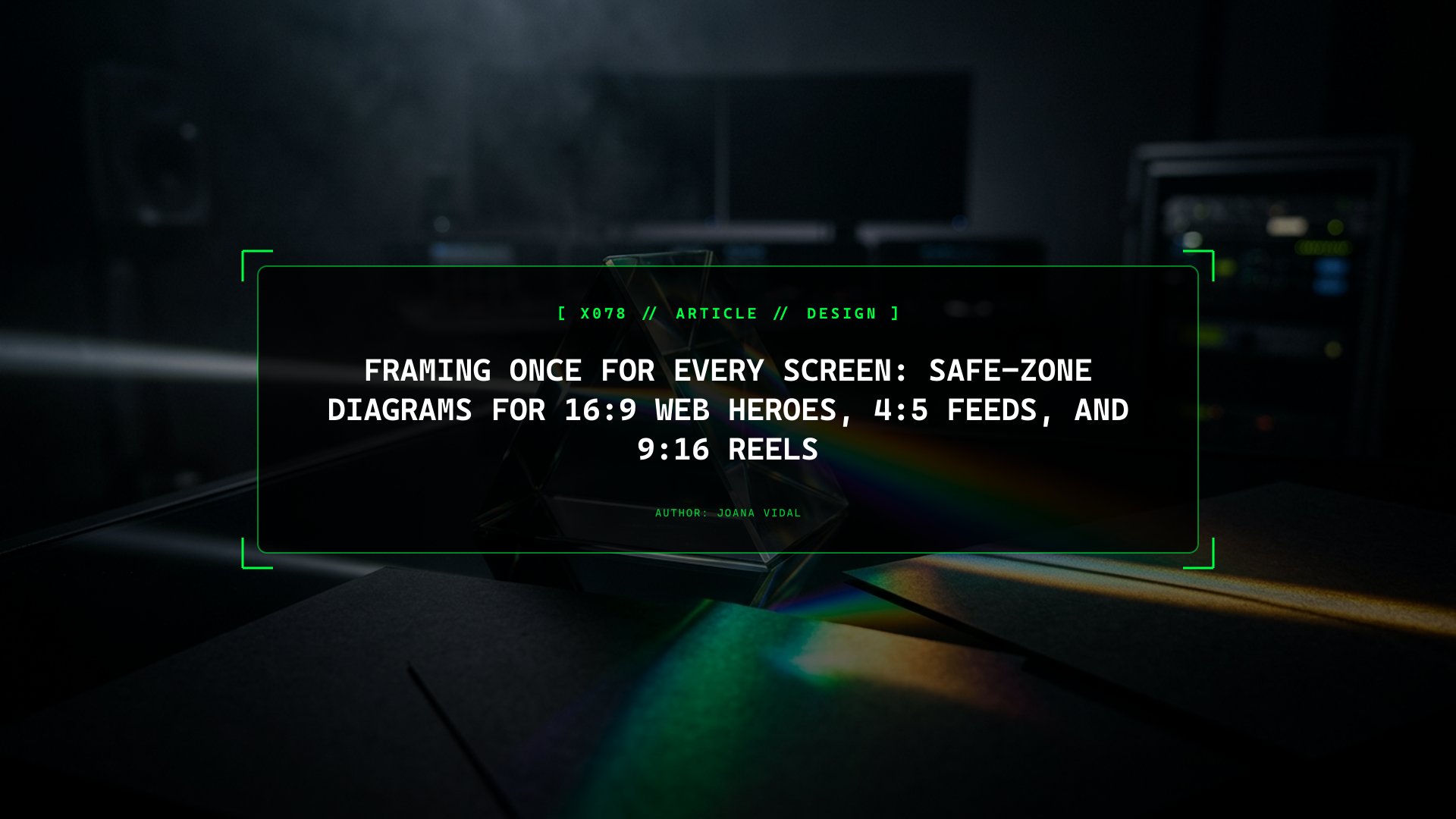 Framing Once for Every Screen: Safe-Zone Guide for 16:9 Web Heroes, 4:5 Feeds, and 9:16 Reels