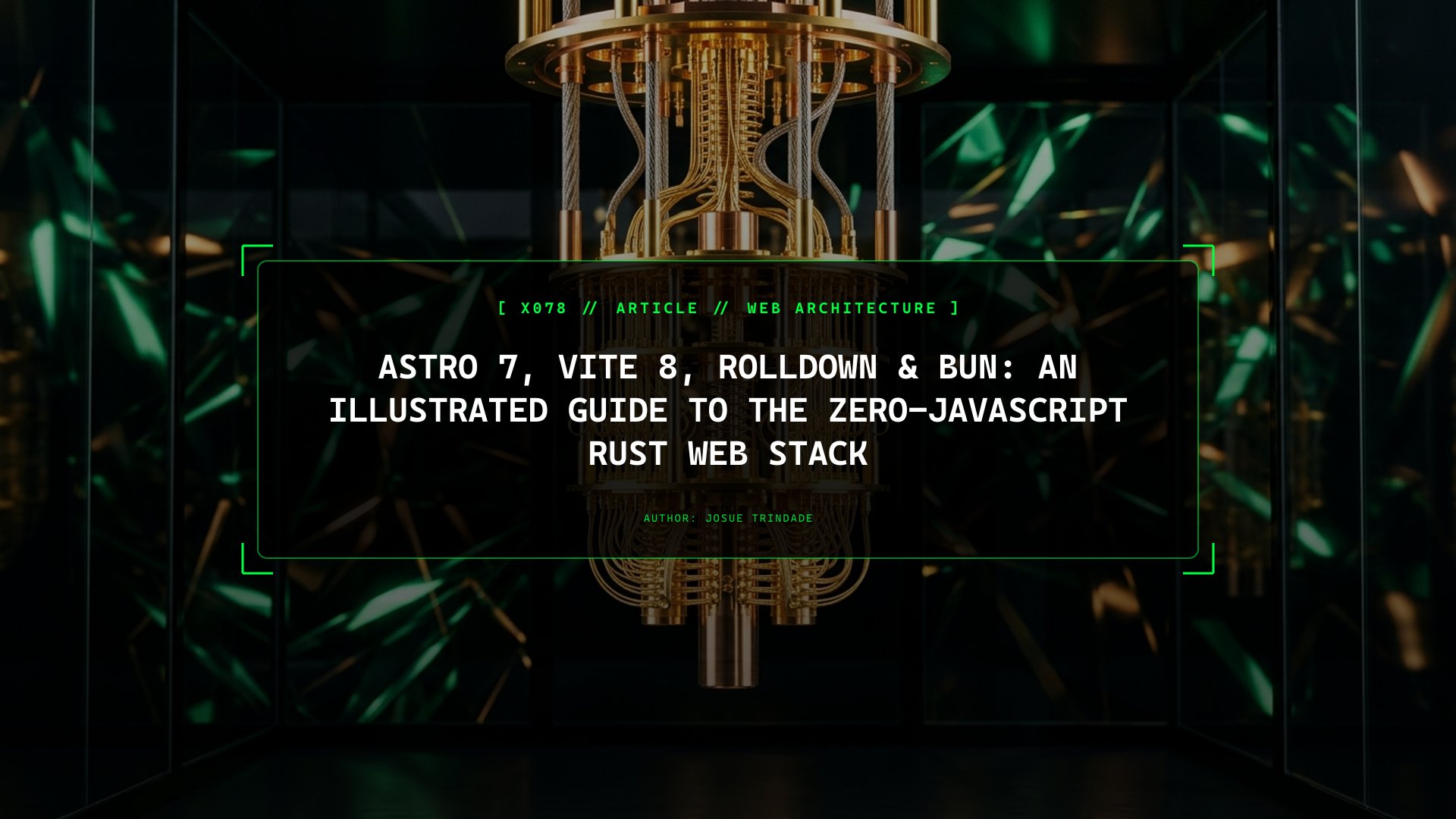 Astro 7, Vite 8, Rolldown & Bun: An Illustrated Guide to the Zero-JavaScript Rust Web Stack