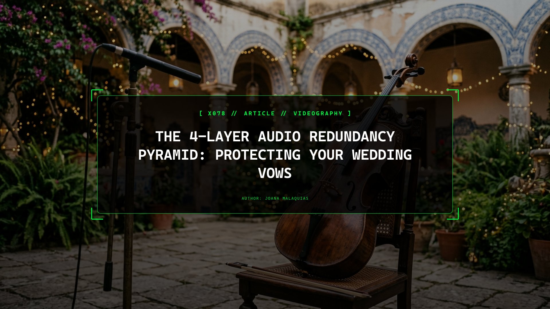 The 4-Layer Audio Redundancy Pyramid: Protecting Your Wedding Vows