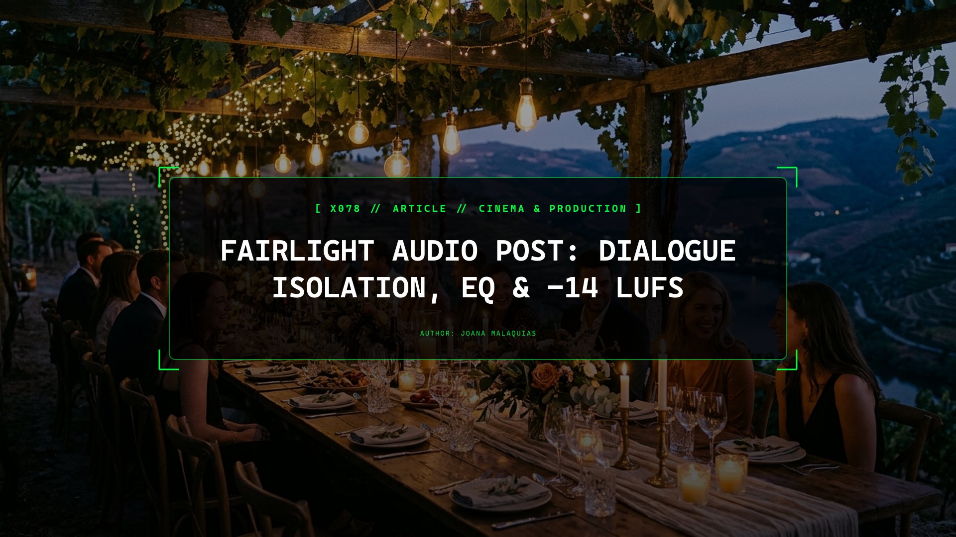 Fairlight Audio Post: Dialogue Isolation, EQ & -14 LUFS