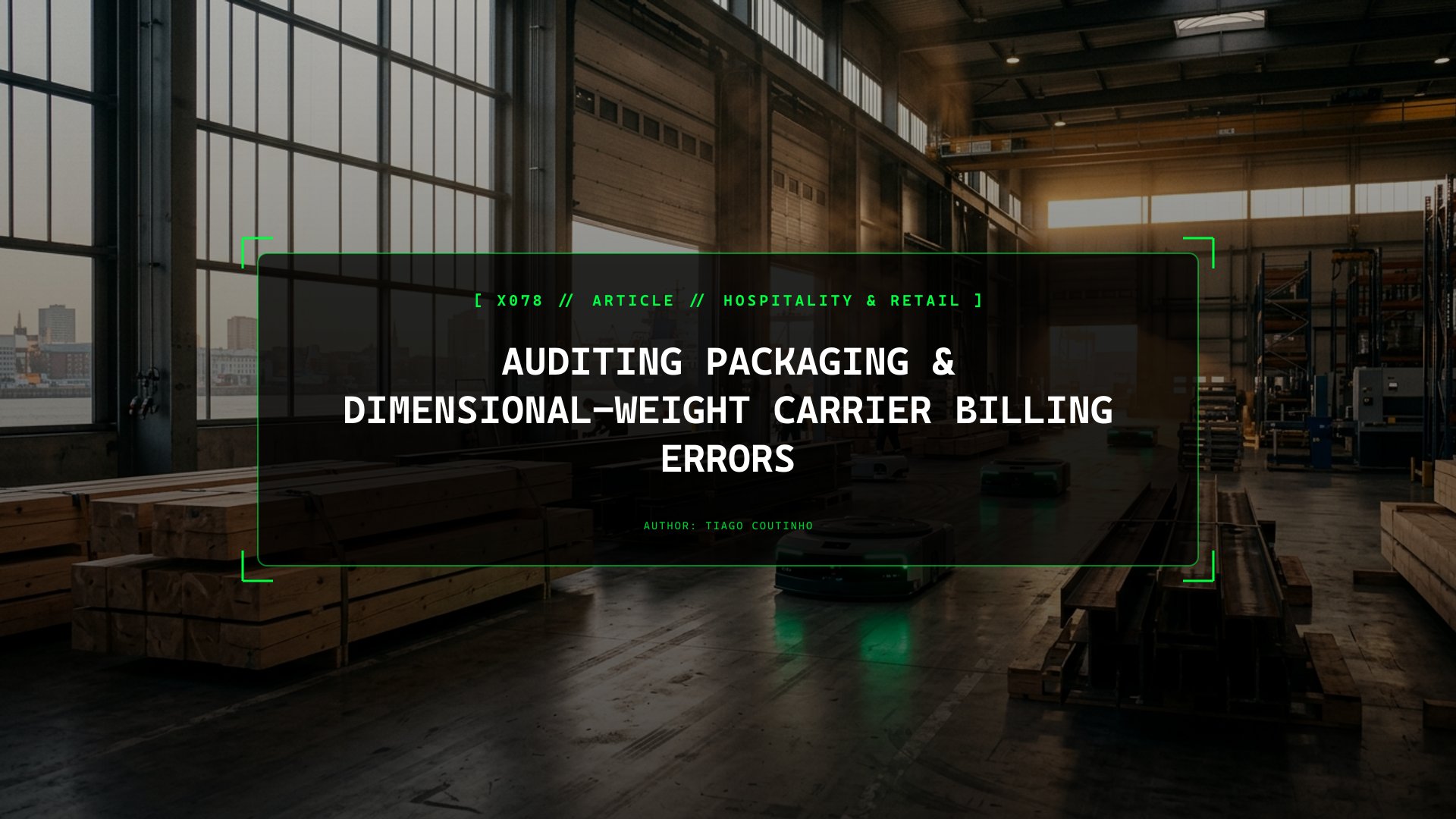Auditing Packaging & Dimensional-Weight Carrier Billing Errors