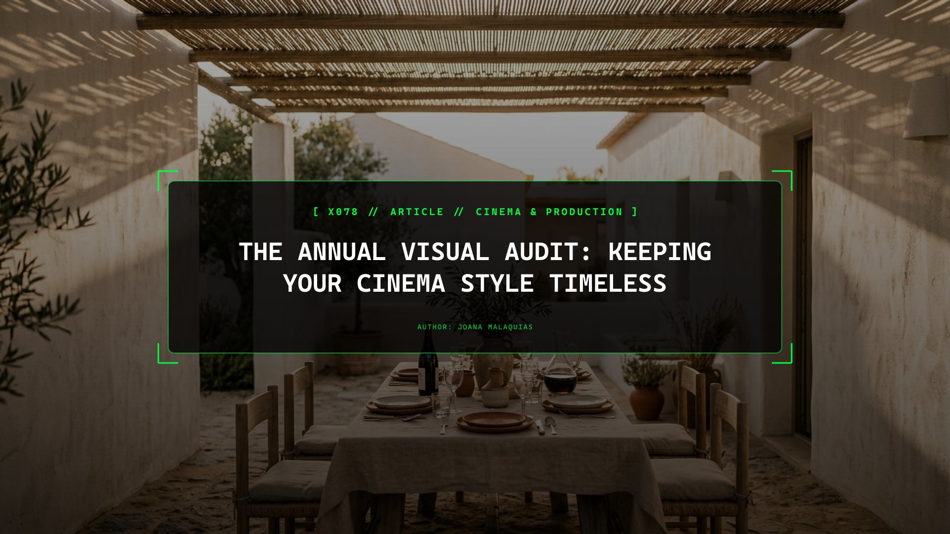 The Annual Visual Audit: Keeping Your Cinema Style Timeless