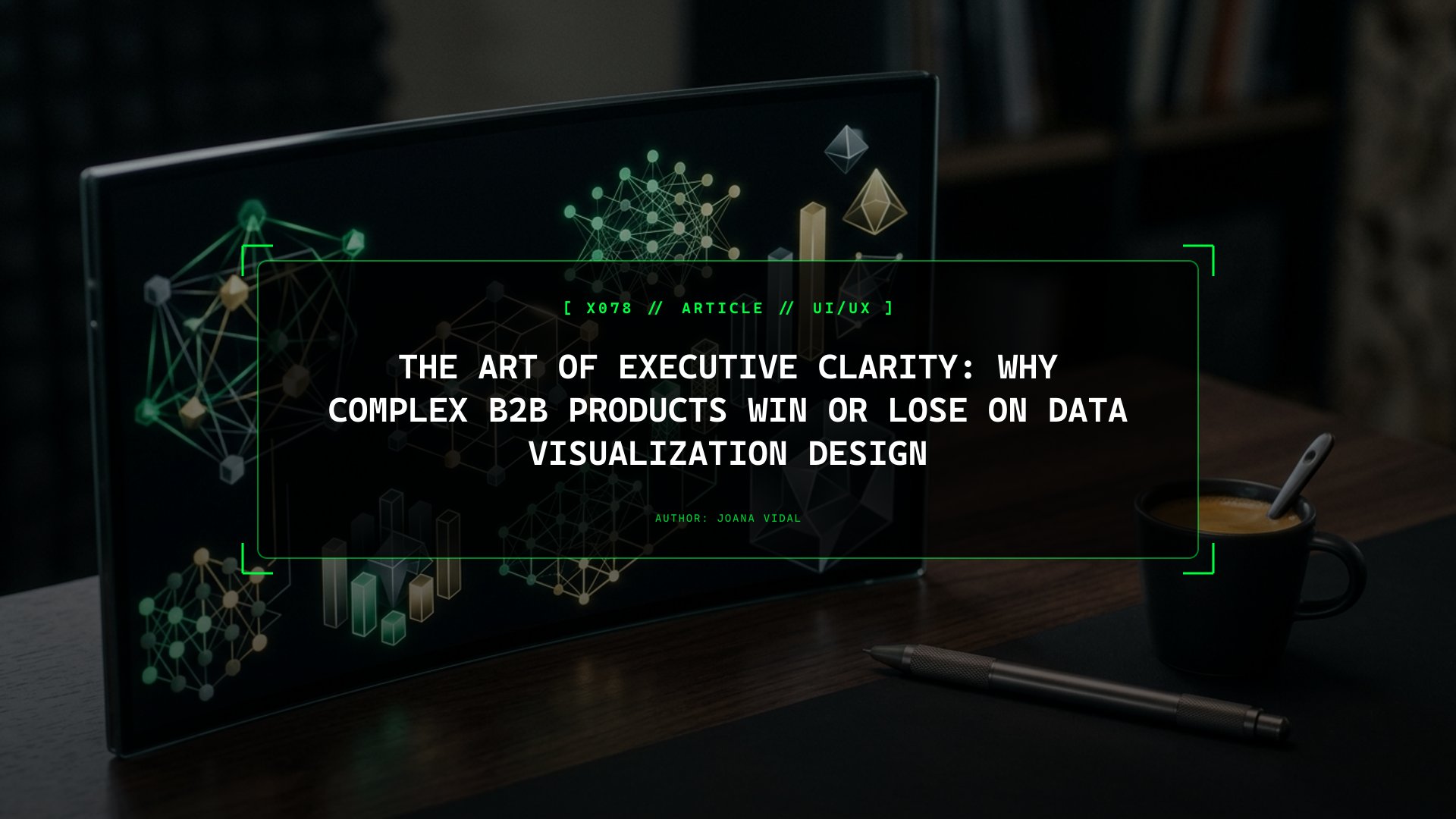 The Art of Executive Clarity: Why Complex B2B Products Win or Lose on Data Visualization Design