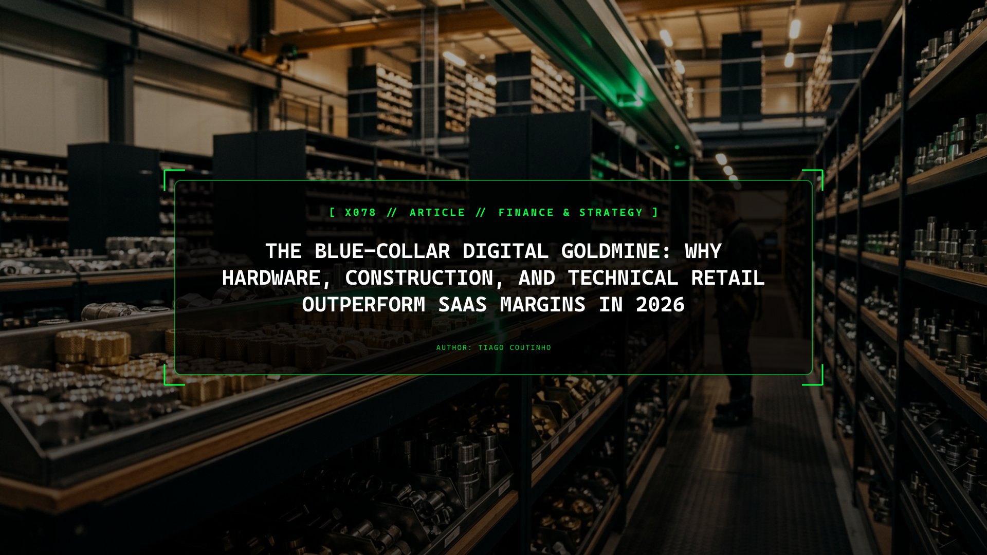 The Blue-Collar Digital Goldmine: Why Hardware, Construction, and Technical Retail Outperform SaaS Margins in 2026