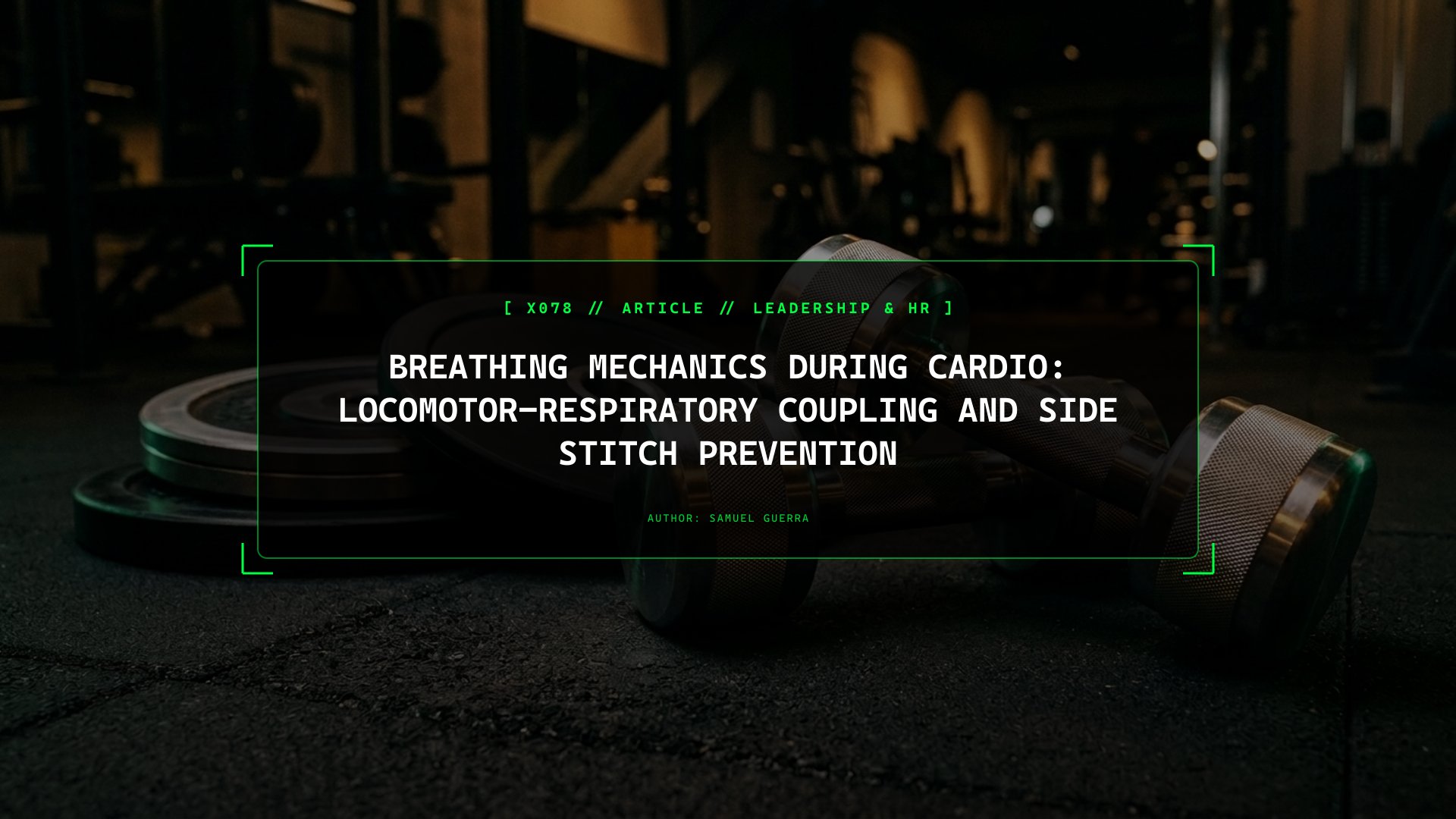 Breathing Mechanics During Cardio: Locomotor-Respiratory Coupling and Side Stitch Prevention