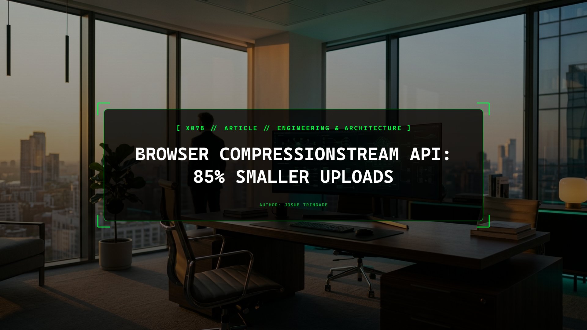 Shrinking Client-to-Server JSON and Telemetry Uploads by 85% with the Native CompressionStream API