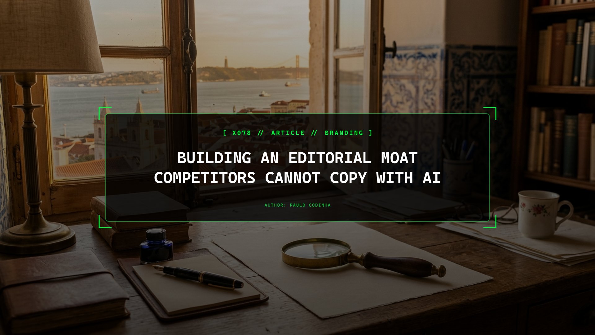 Building an Editorial Moat Competitors Cannot Copy With AI