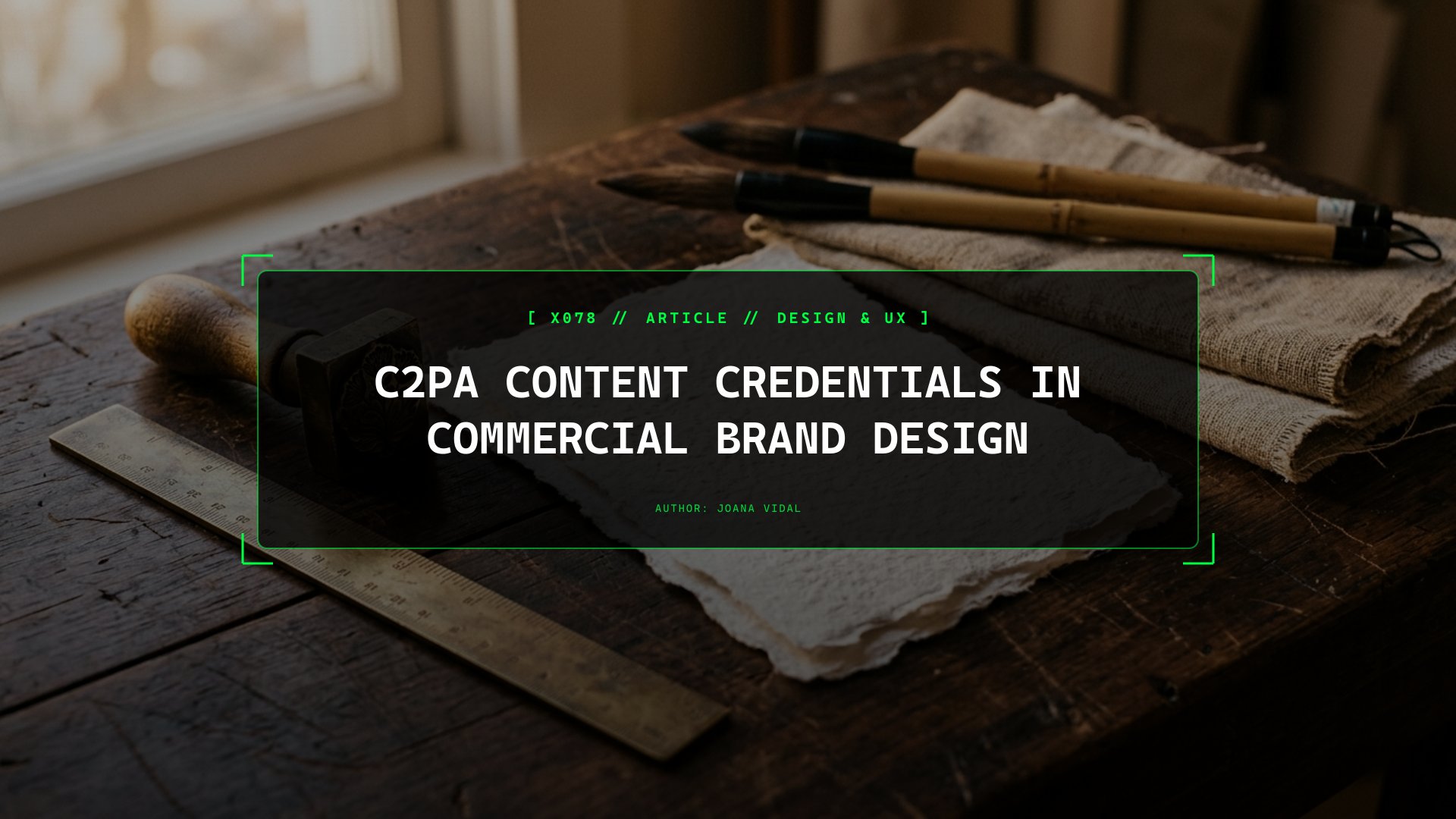 Ethical Provenance & C2PA Content Credentials in Commercial Brand Design