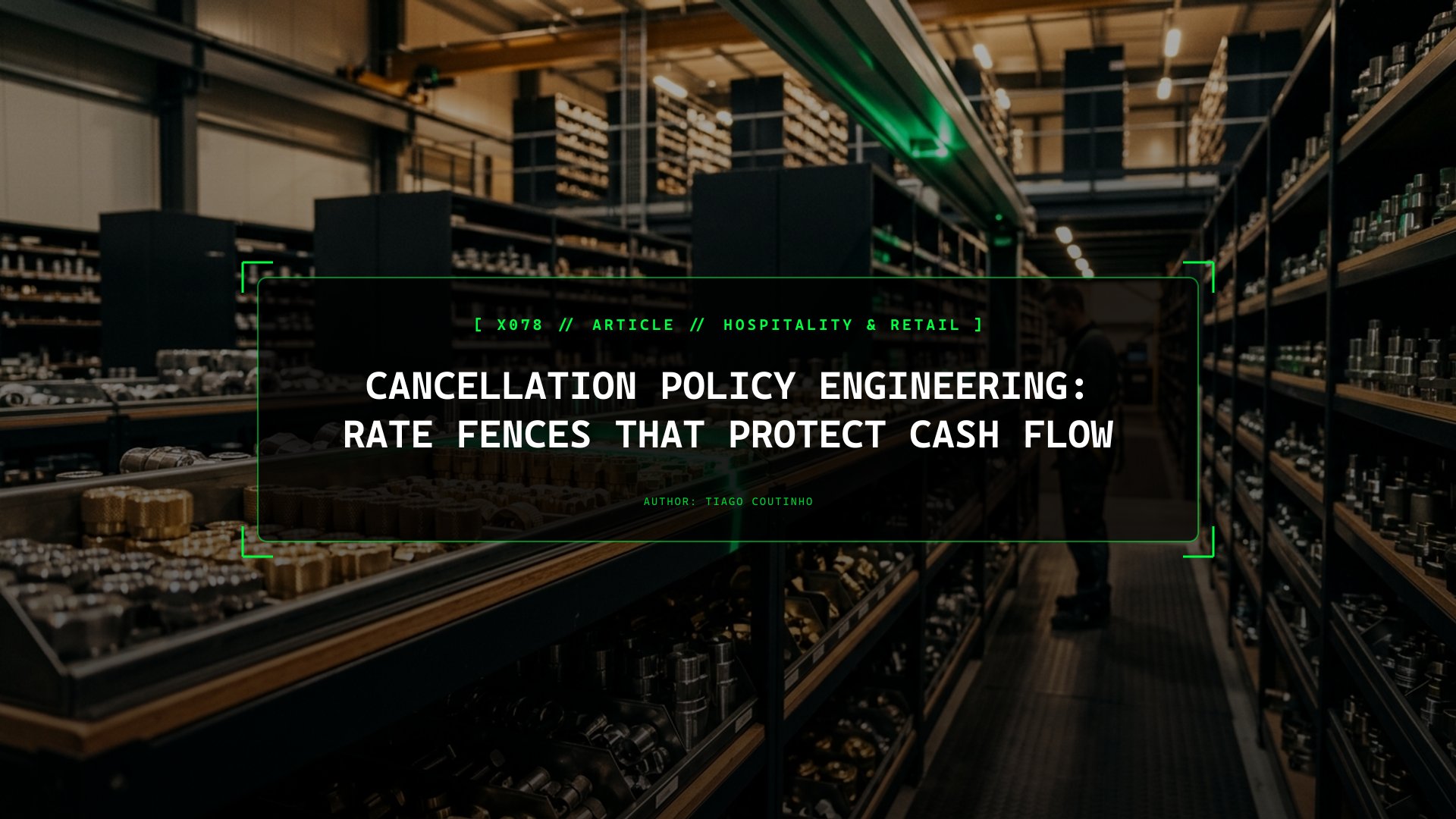 Cancellation Policy Engineering: Rate Fences That Protect Cash Flow
