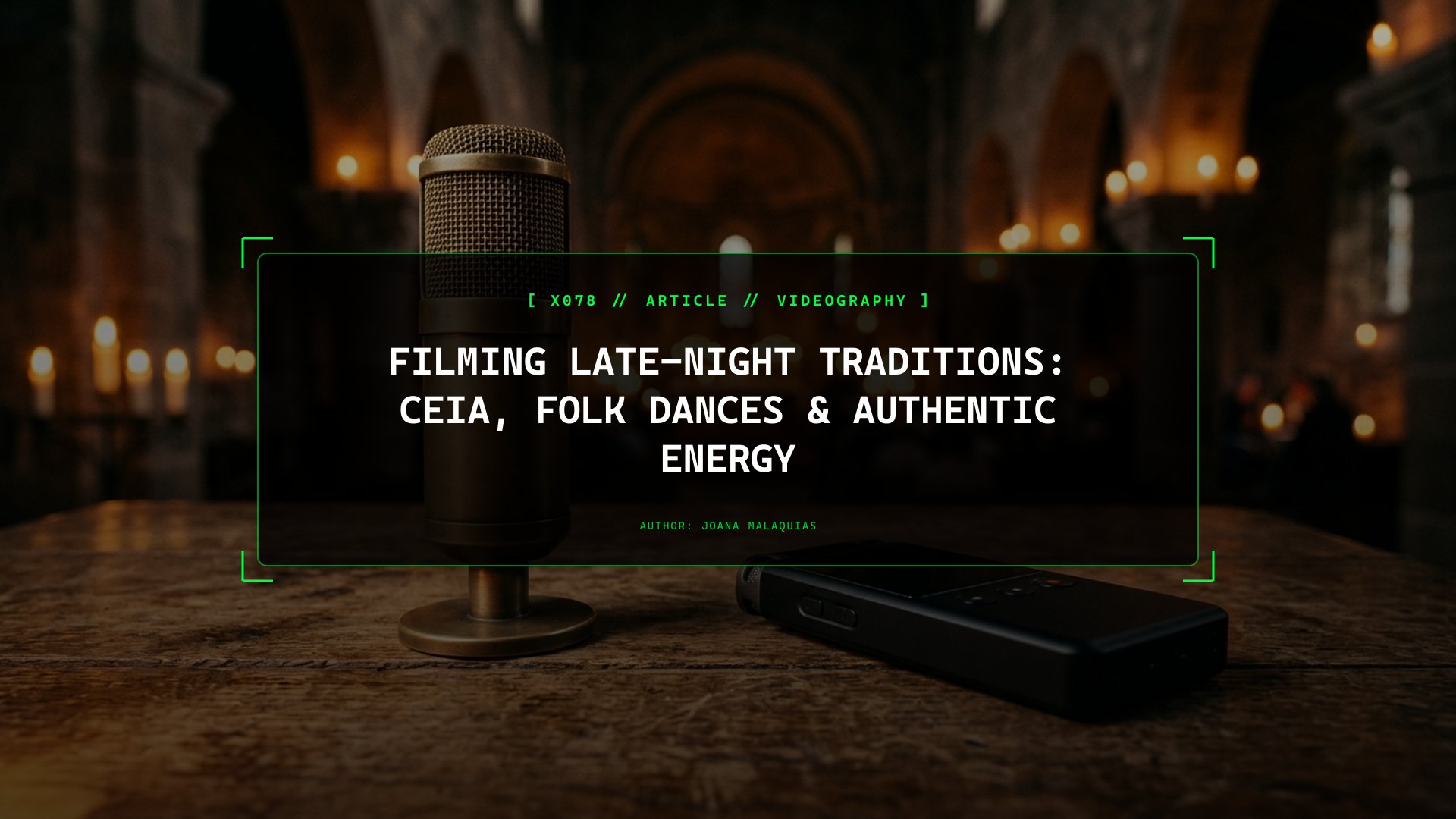 Filming Late-Night Traditions: Ceia, Folk Dances & Authentic Energy