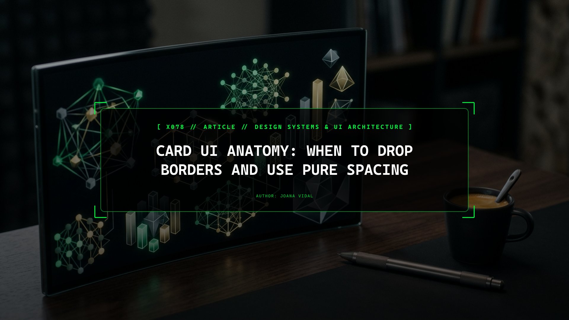 Card UI Anatomy: When to Drop Borders and Use Pure Spacing