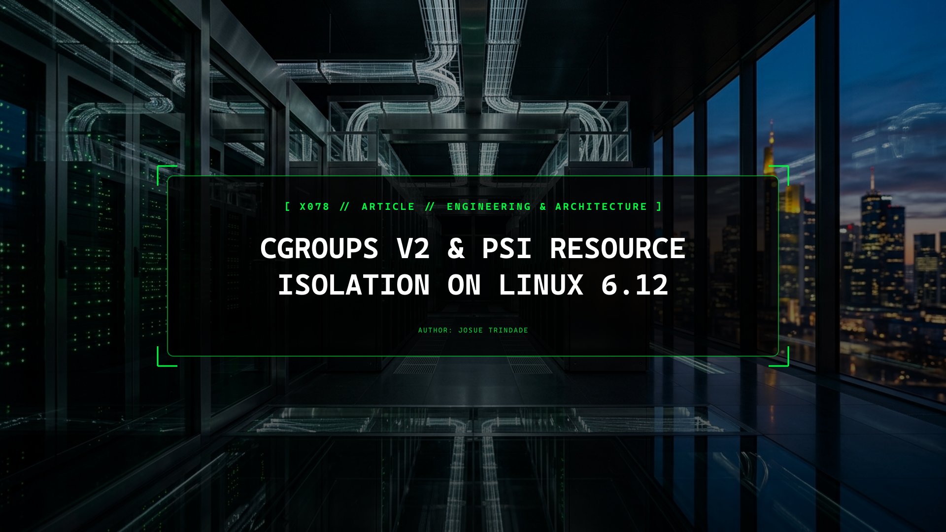 Enforcing Deterministic CPU, Memory, and I/O Isolation with cgroups v2