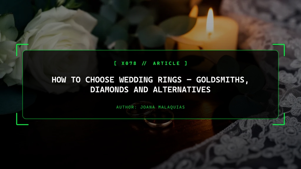 How to Choose Wedding Rings, Goldsmiths, Diamonds and Alternatives