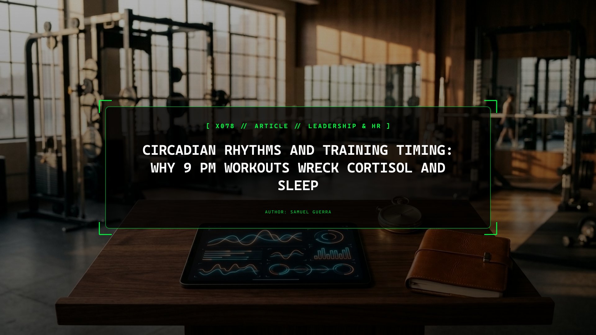 Circadian Rhythms and Training Timing: Why 9 PM Workouts Wreck Cortisol and Sleep