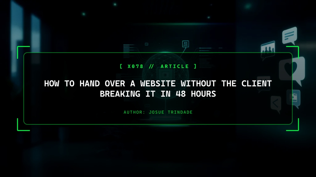 How to Hand Over a Website Without the Client Breaking It