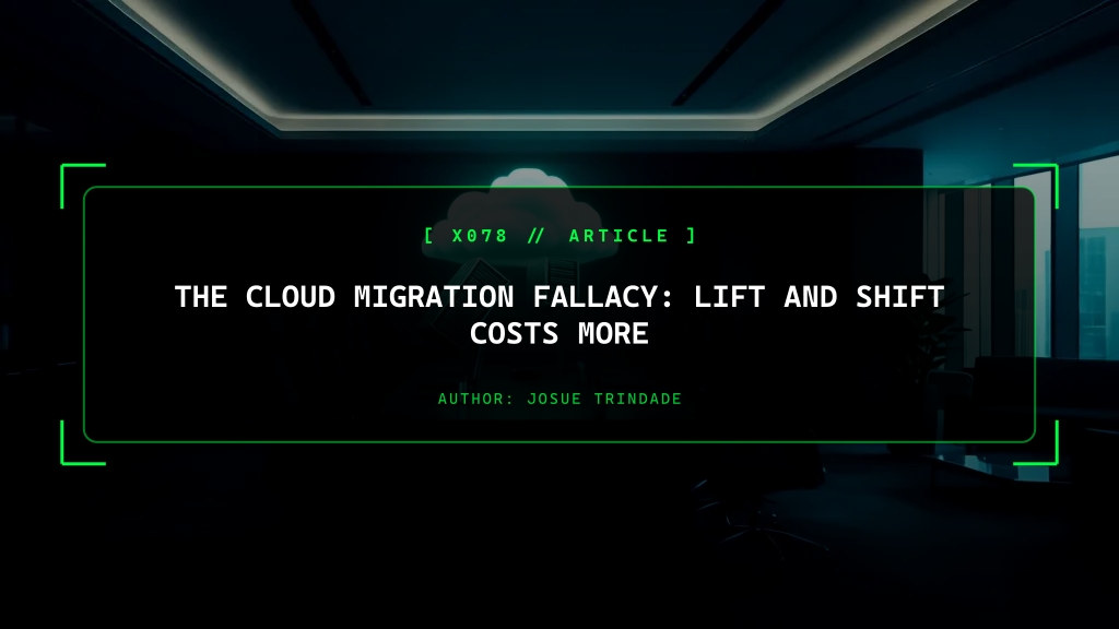 The Cloud Migration Fallacy: Why 'Lift and Shift' Costs More