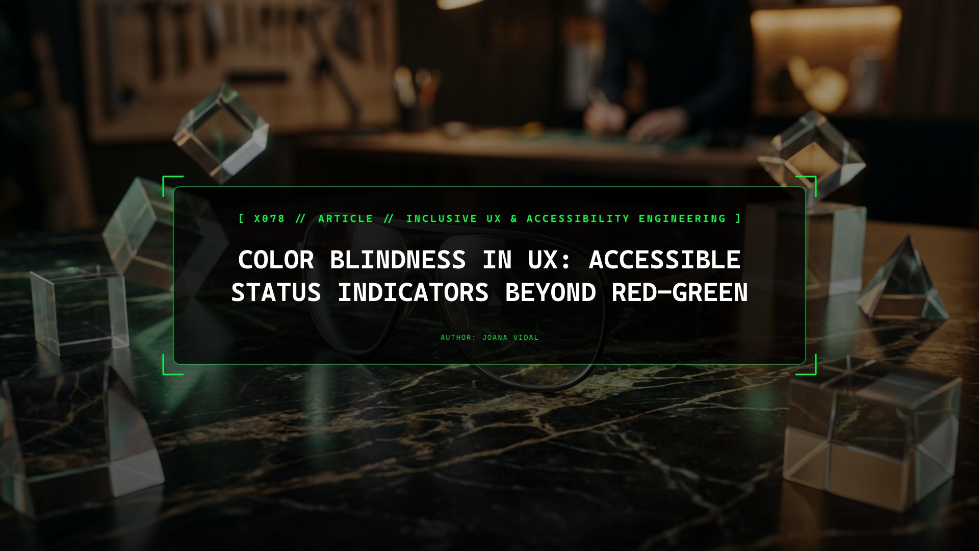 Color Blindness in UX: Accessible Status Indicators Beyond Red-Green