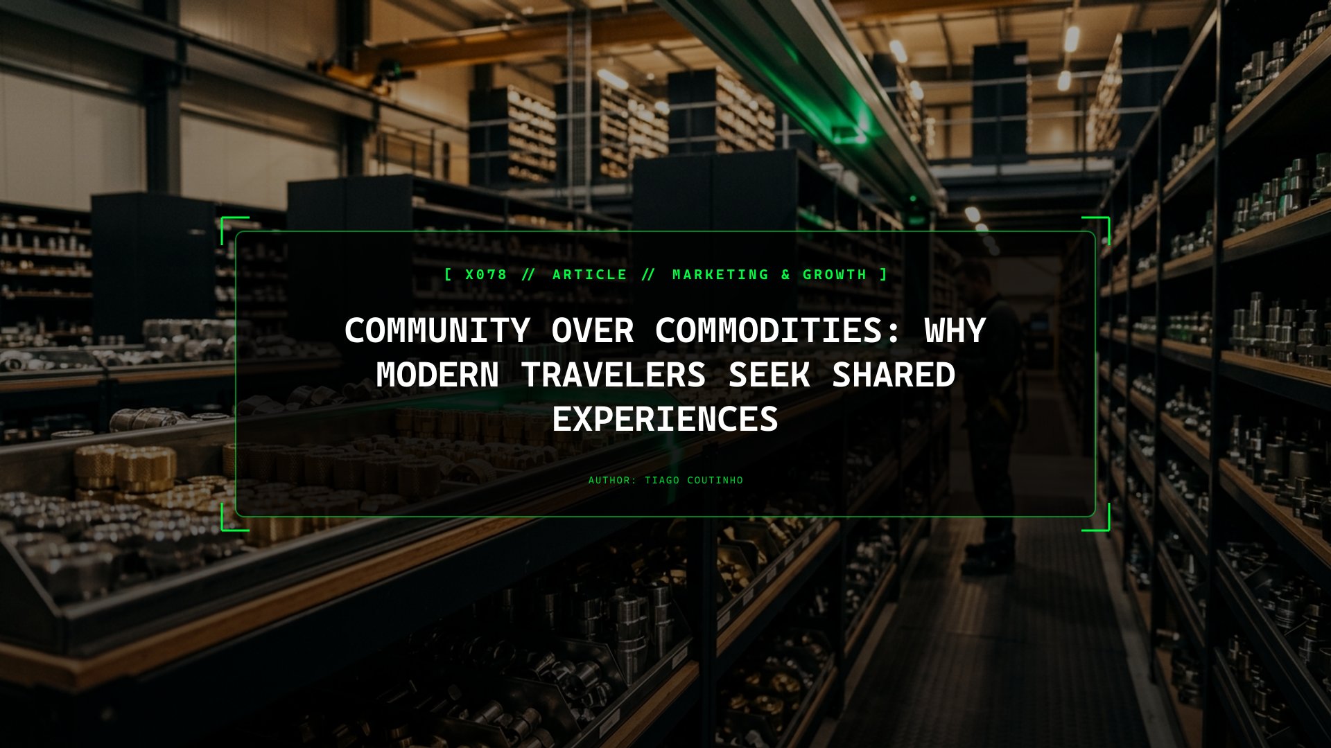 Community Over Commodities: Why Modern Travelers Seek Shared Experiences