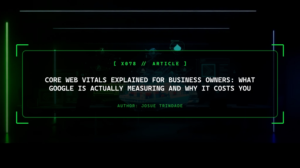 Core Web Vitals Explained for Business Owners: What Google Measures and Why It Matters