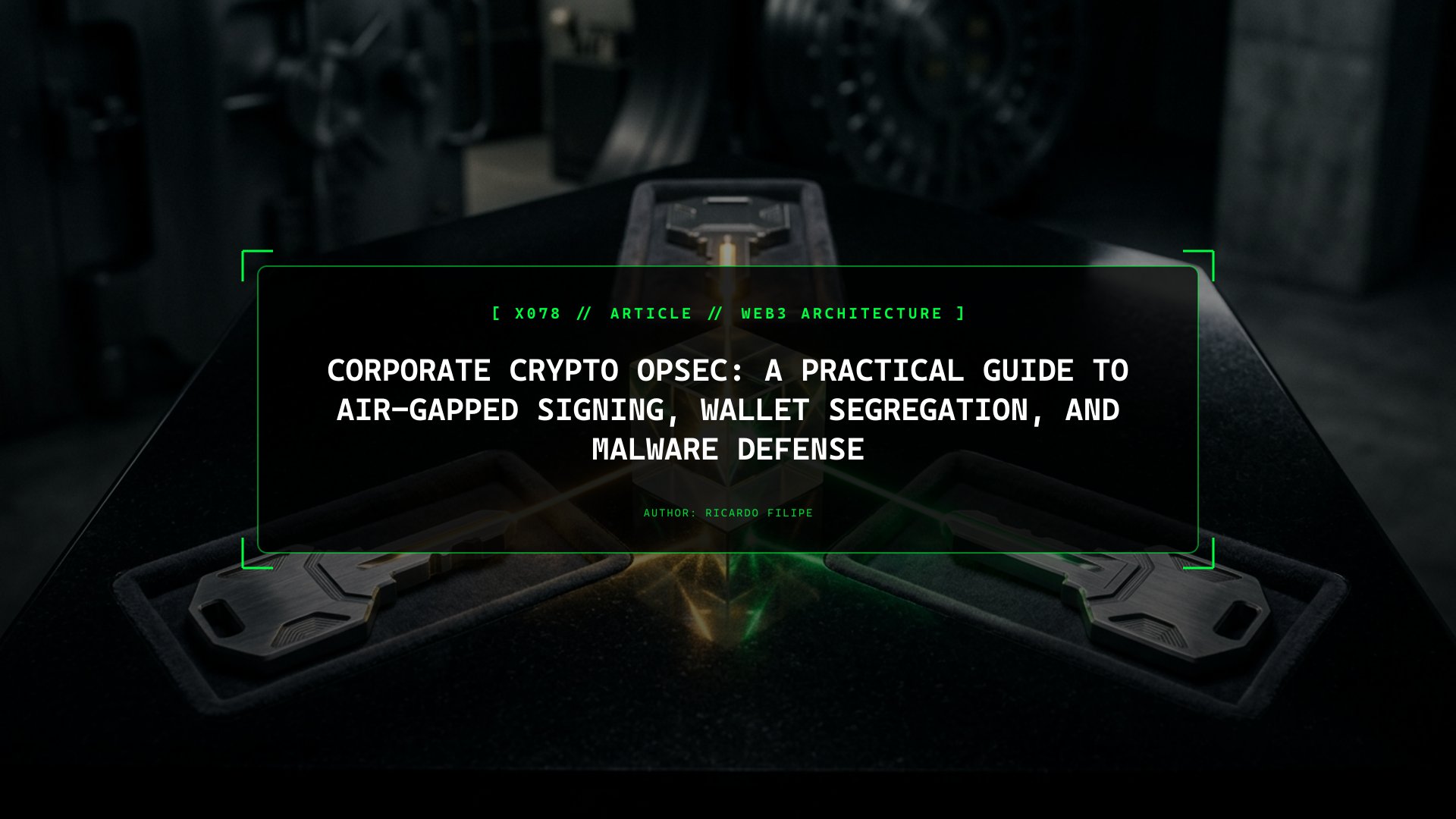 Corporate Crypto OpSec: A Practical Guide to Air-Gapped Signing, Wallet Segregation, and Malware Defense