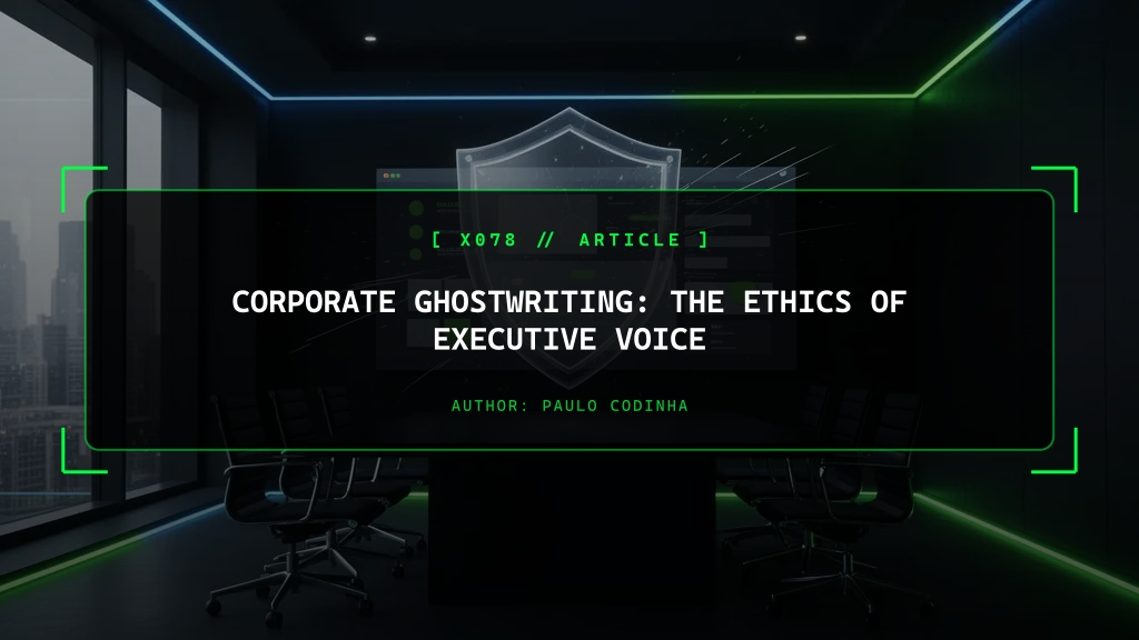 Corporate Ghostwriting: The Ethics of Executive Voice