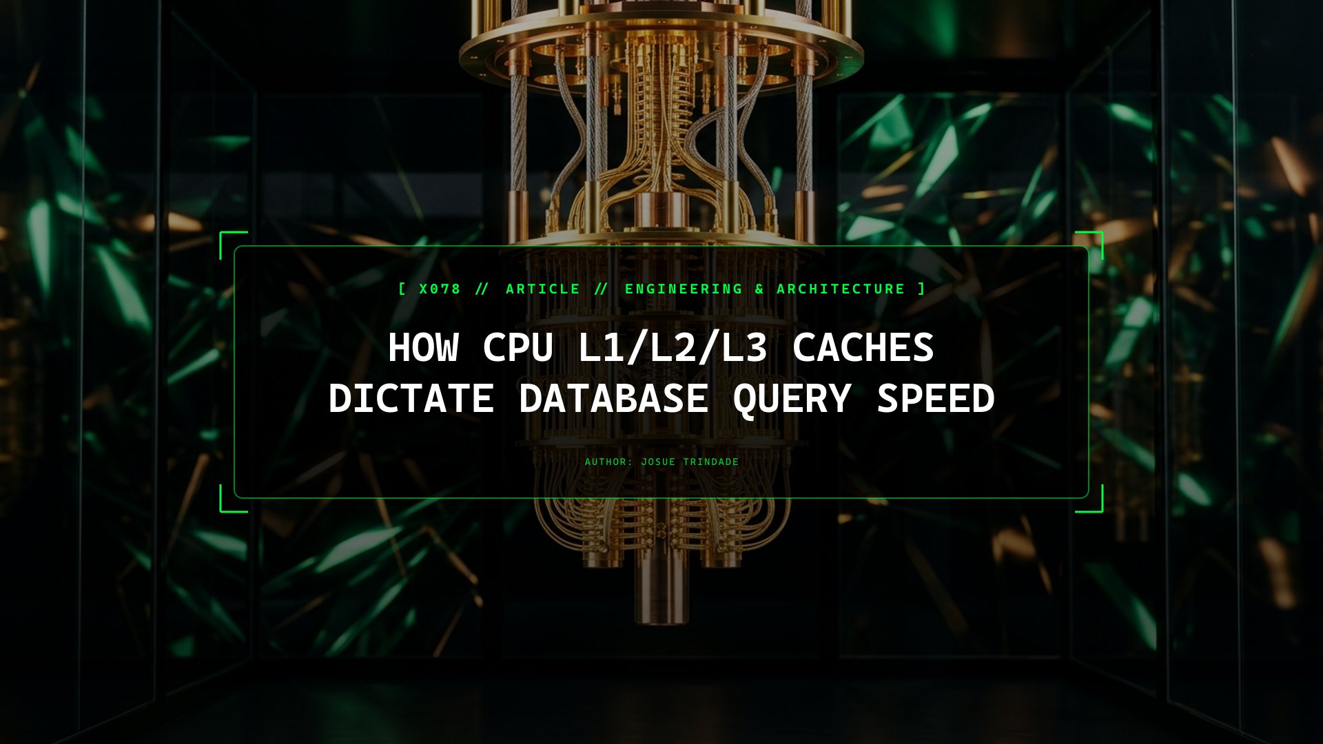 From 1 Nanosecond in L1 Cache to 80 Nanoseconds in RAM: Why Memory Locality Rules Database Speed