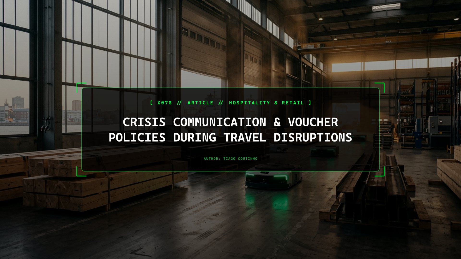 Crisis Communication & Voucher Policies During Travel Disruptions