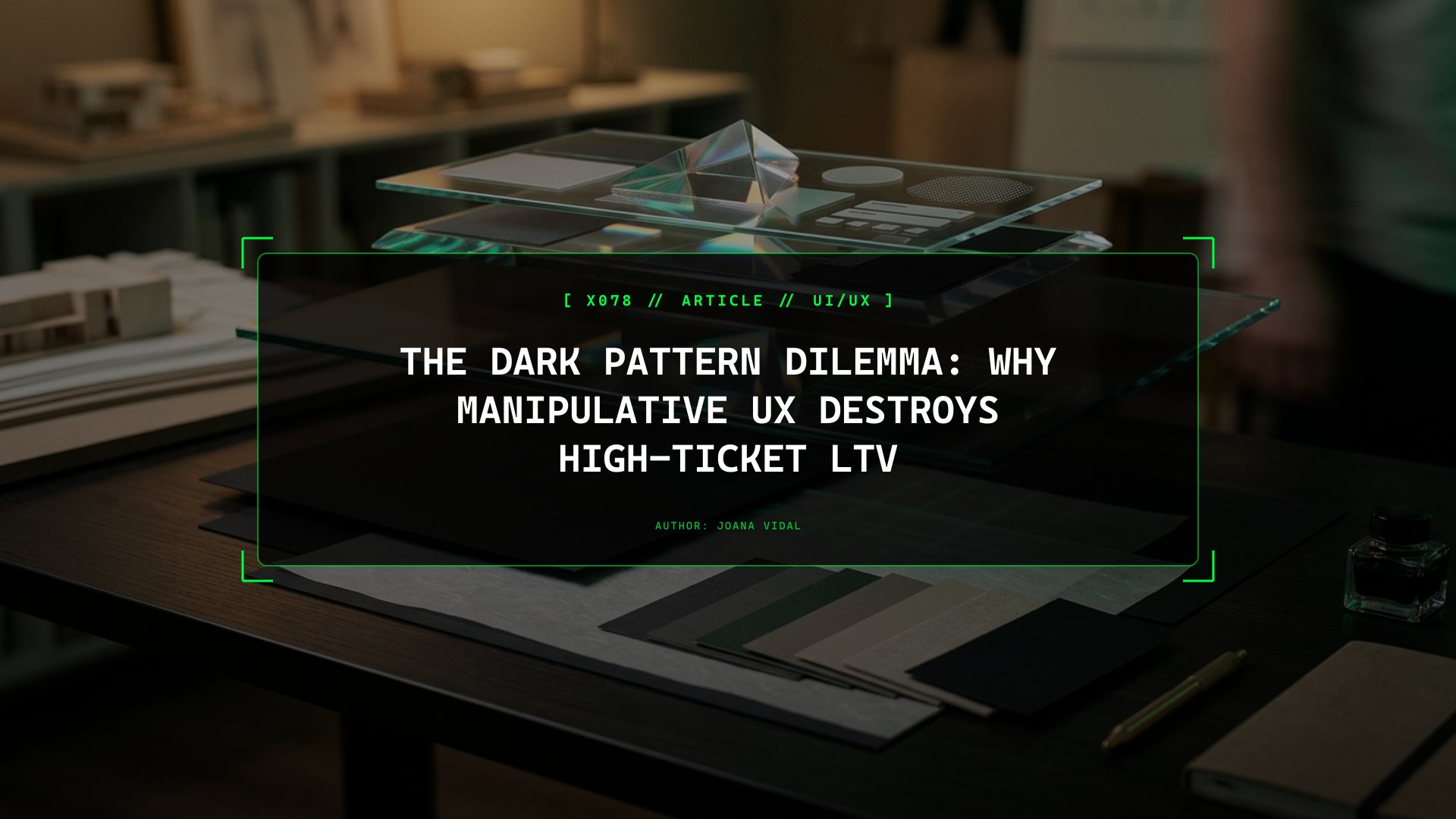 The Dark Pattern Dilemma: Why Manipulative UX Destroys High-Ticket LTV