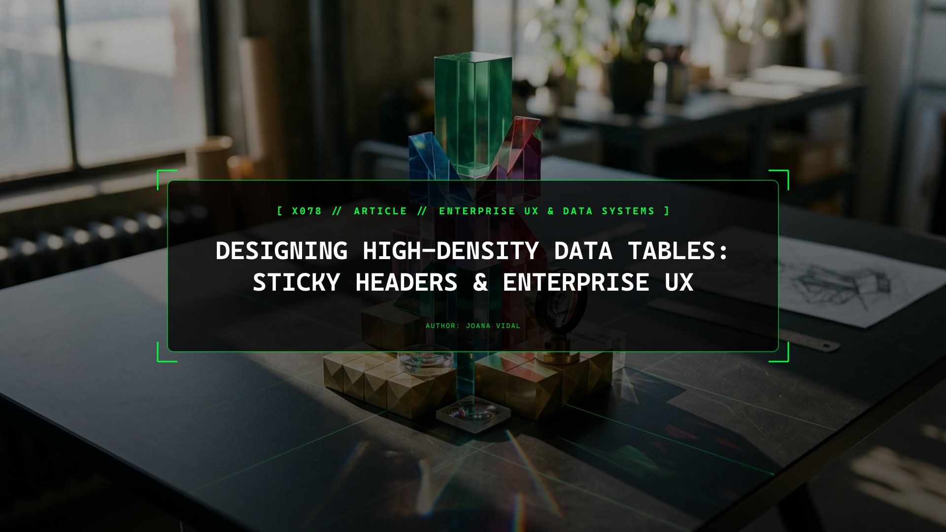 Designing High-Density Data Tables: Sticky Headers & Enterprise UX