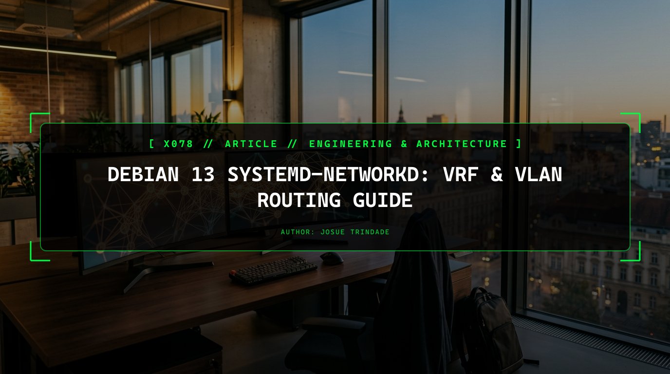 Deterministic VRF and VLAN Routing with systemd-networkd on Debian 13