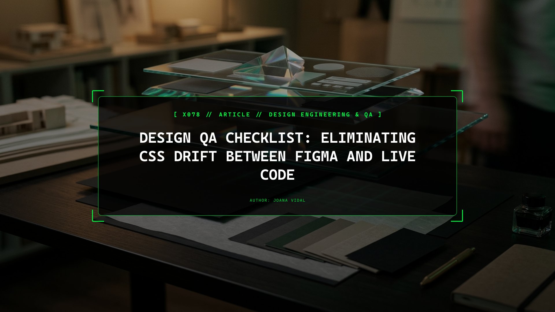 Design QA Checklist: Eliminating CSS Drift Between Figma and Live Code