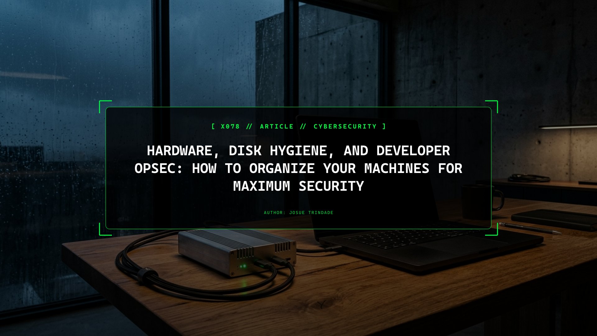 Hardware, Disk Hygiene, and Developer OpSec: How to Organize Your Machines for Maximum Security
