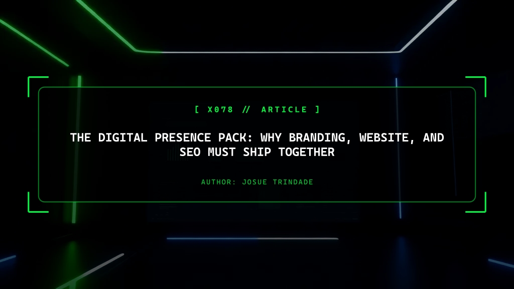 The Digital Presence Pack: Why Branding, Website, and SEO Must Ship Together