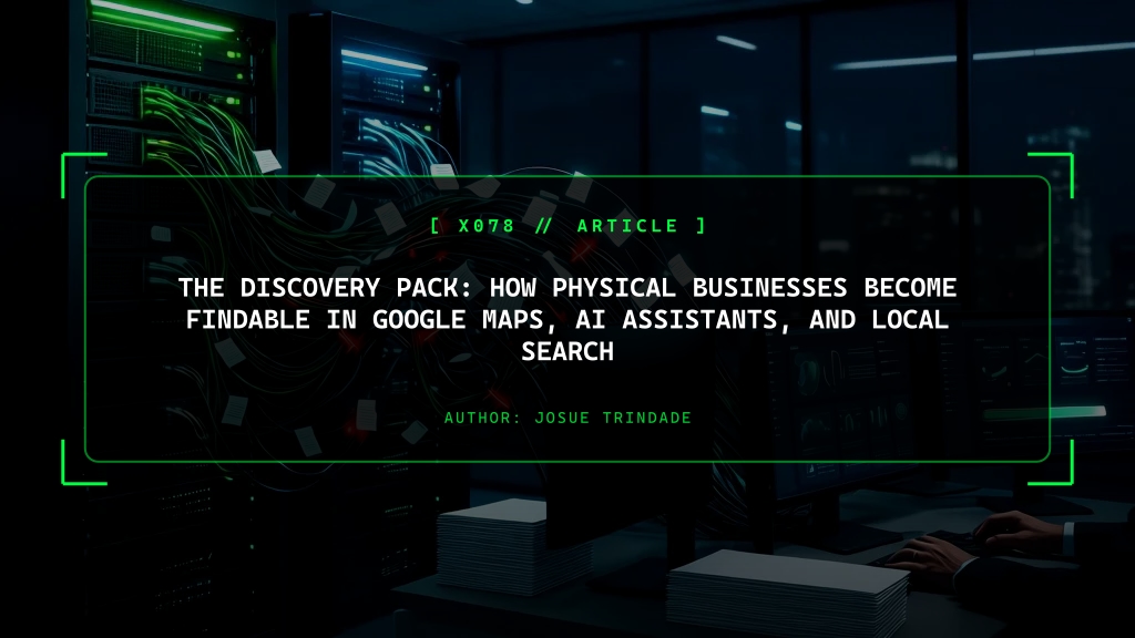 The Discovery Pack: How Physical Businesses Become Findable in Google Maps, AI, and Local Search
