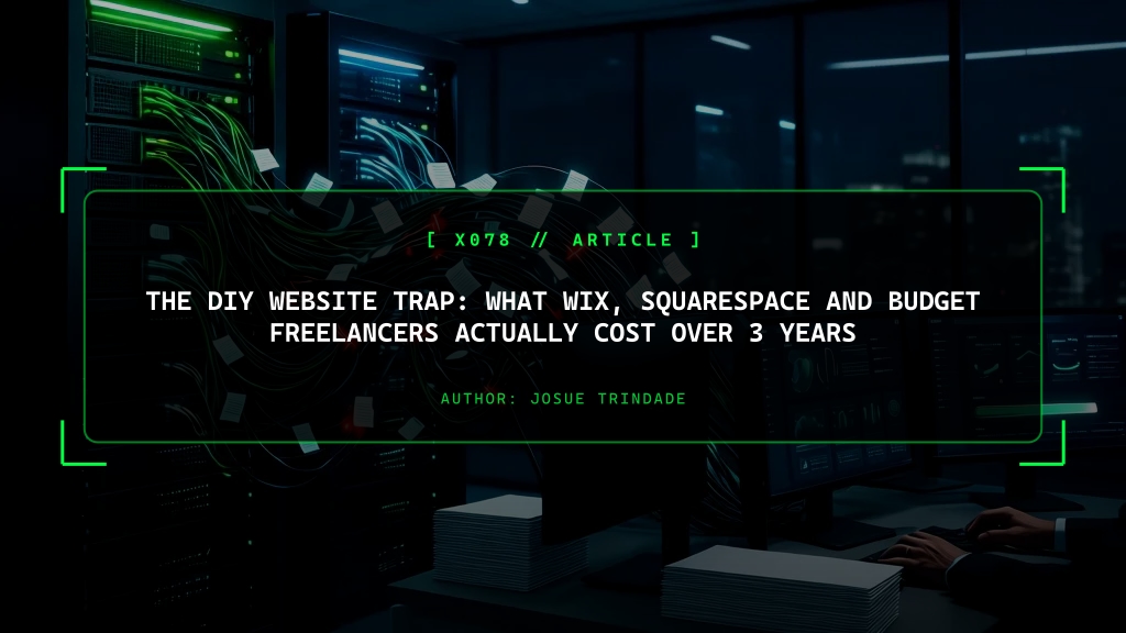 The DIY Website Trap: What Wix and Budget Freelancers Actually Cost Over 3 Years