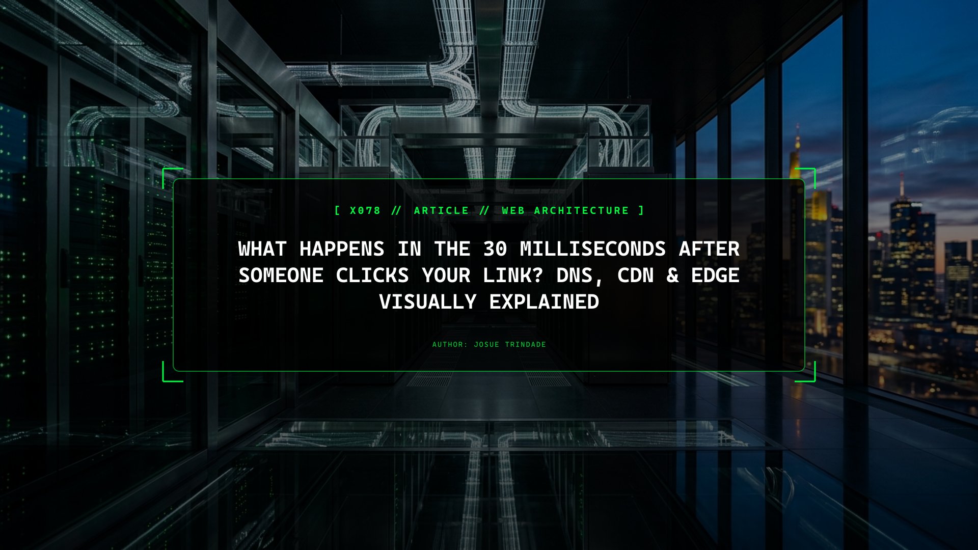 What Happens in the 30 Milliseconds After Someone Clicks Your Link? DNS, CDN & Edge Visually Explained