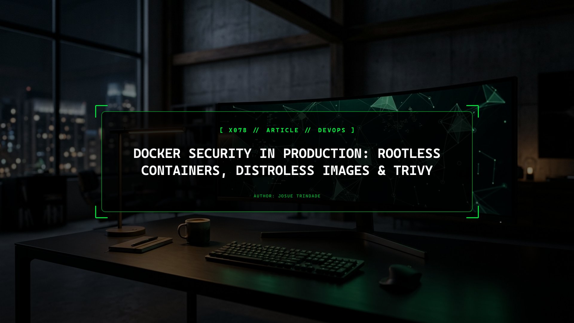 Why Running Docker Containers as Root Is a Ticking Bomb: Rootless Containers, Distroless Images & Trivy Scanning