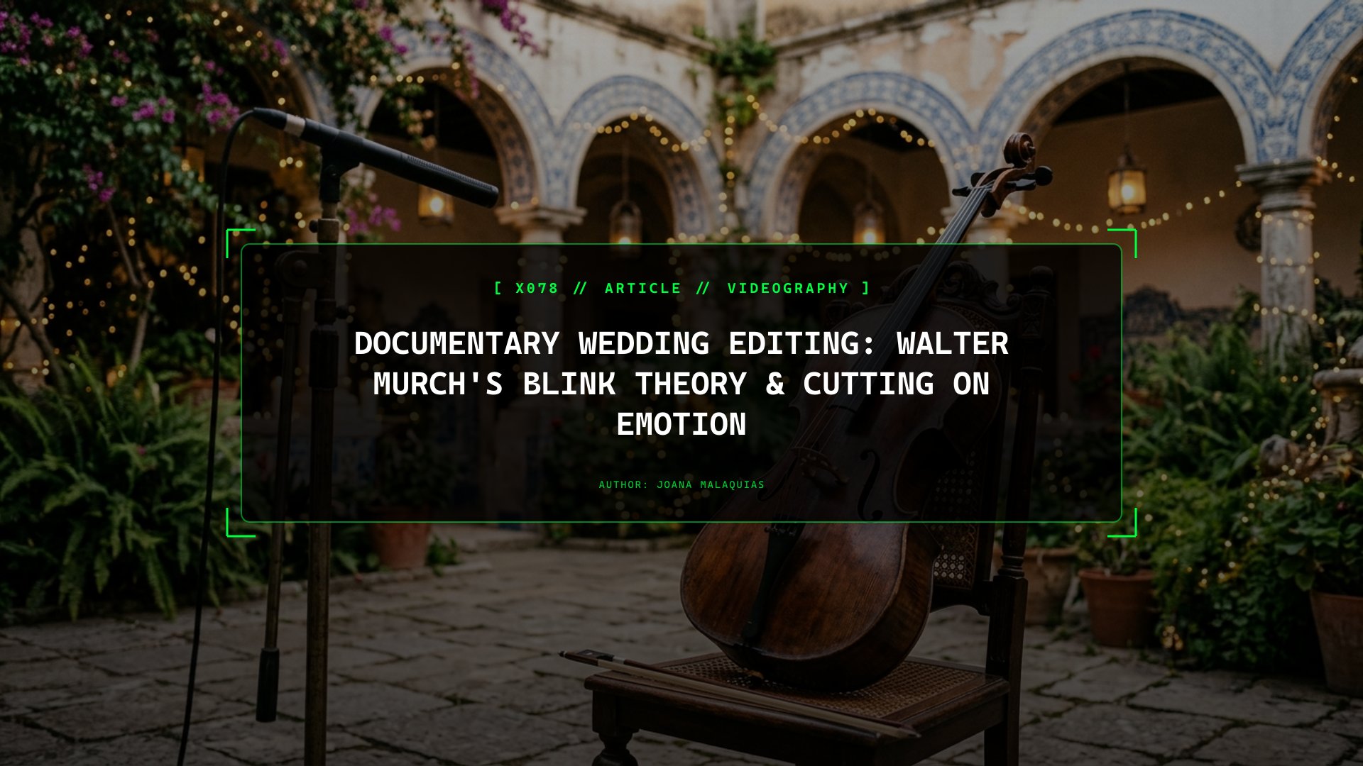 Documentary Wedding Editing: Walter Murch's Blink Theory & Cutting on Emotion